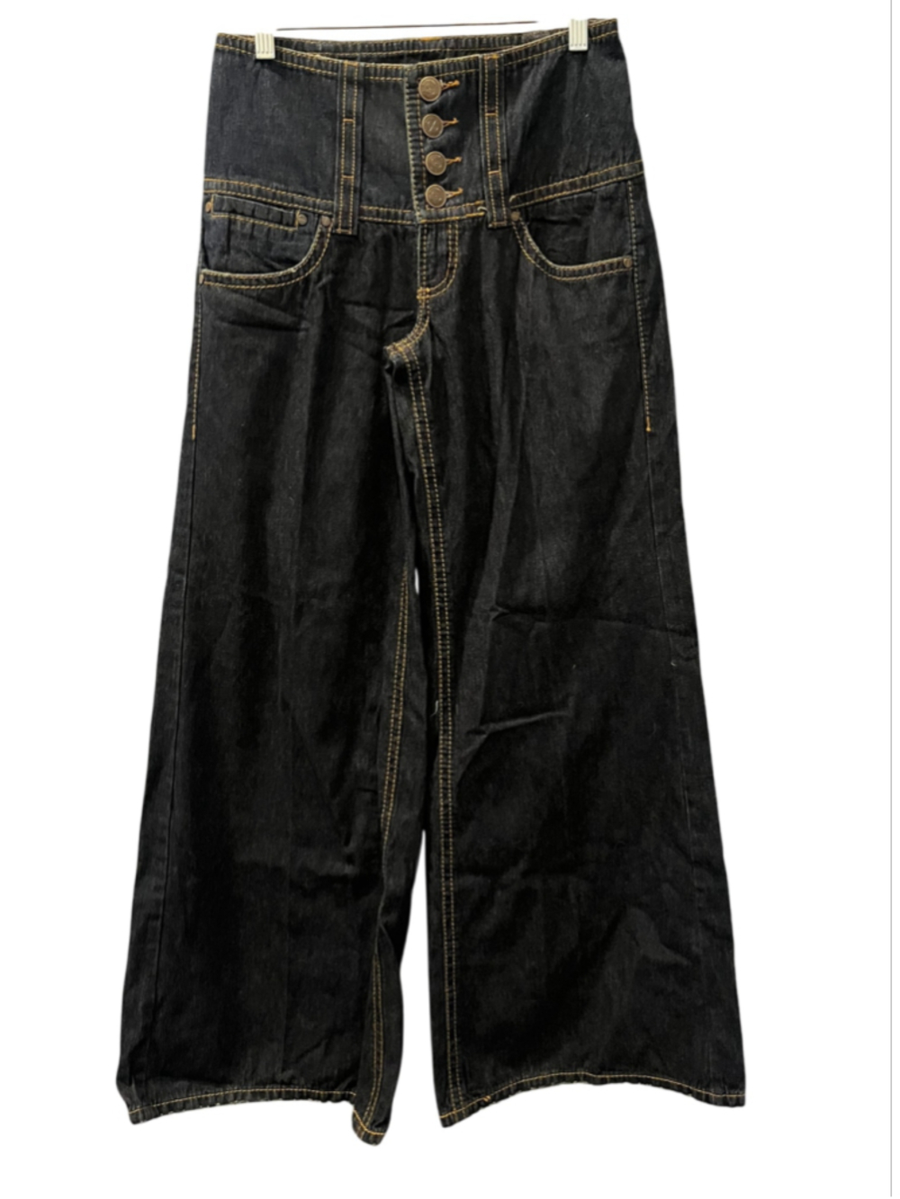 Vintage Billy Blues Ultra High Waisted Wide Leg Jeans Corset Waist Y2K Size 4